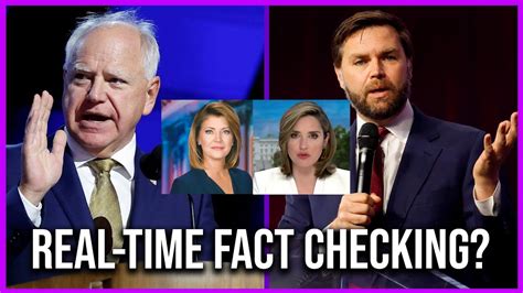 Should The Moderators Of The Vice Presidential Debate Engage In Real Time Fact Checking Youtube