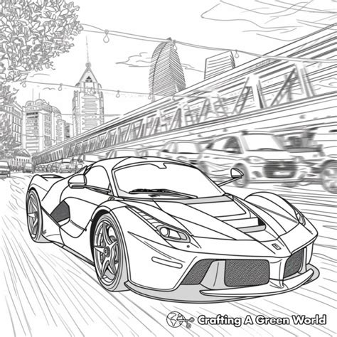 Ferrari Coloring Pages - Free & Printable!