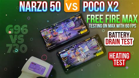 Realme Narzo Poco X Free Fire Test Fps Test Batterydrain Test