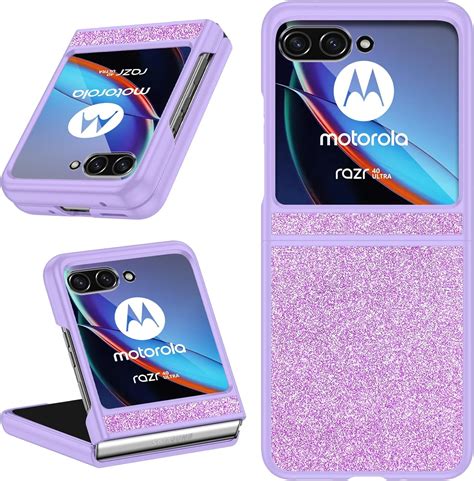 Bentoben Compatible Motorola Razr Plus Case 2023 Glitter Bling Motorola Razr 2023