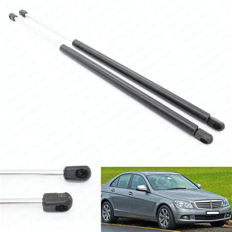 2pcs Front Bonnet Hood Gas Struts Lift Springs For Mercedes Benz W204