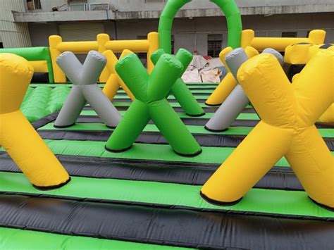 0 55mm PVC Inflatable Obstacle Course Commercial Tunnel Indoor For Adults