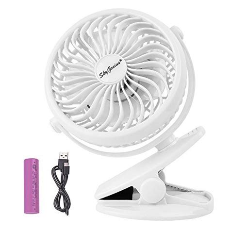 Skygenius Battery Operated Clip On Stroller Fan Portable Mini Desk Fan