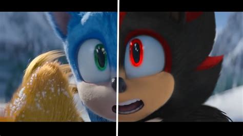 SONIC Movie 2 OLD Design VS NEW Design SHADOW VS SONIC 7 YouTube