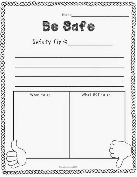 Kindergarten Safety Rules At Home Worksheets