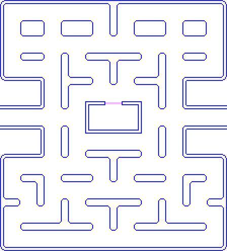 Maze - Pacman Board Black And White | Full Size PNG Download | SeekPNG