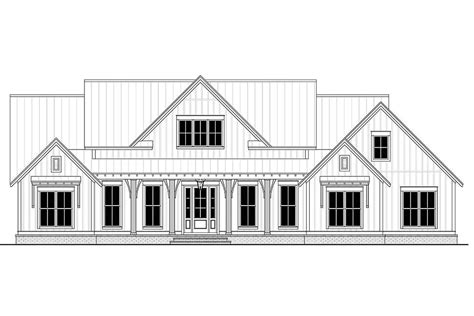 Farmhouse Plan with Open Concept Living and Beautiful Front Porch ...