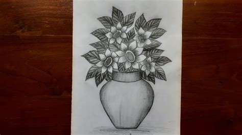 How To Draw A Realistic Flower Vase