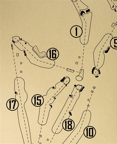 Sankaty Head Golf Club Outline (Print) – GolfBlueprints