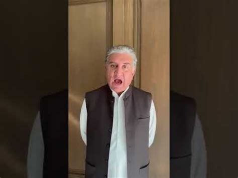 Shah Mehmood Qureshi Voic Chairman Pti Message Ptioffical Pti