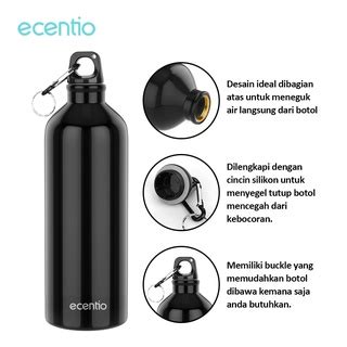 Jual Ecentio Botol Minum Olahraga Aluminium Tumbler Anti Tumpah Botol