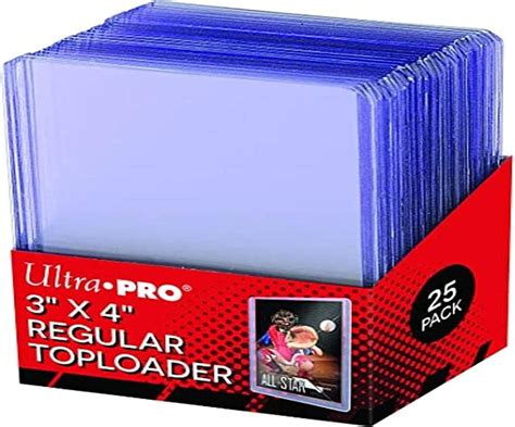 Ultra Pro X Clear Regular Toploader Ct Top Loaders For Cards