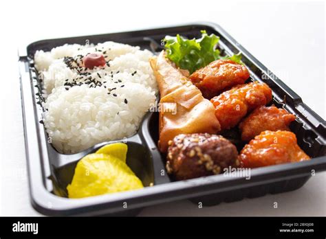 a box lunch, Japanese style lunch, Chinese food Stock Photo - Alamy