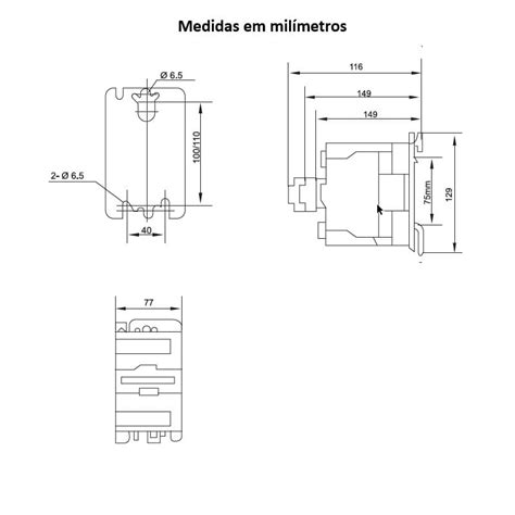 Contator De Pot Ncia Tripolar Vca A Na Nf Lukma Cjx