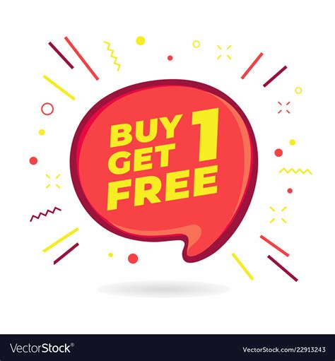 Buy 1 get free Royalty Free Vector Image - VectorStock