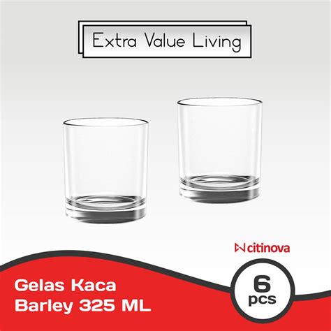 Jual Citinova Gelas Kaca Set Pcs Barley Gelas Minum Ml Gelas Jus