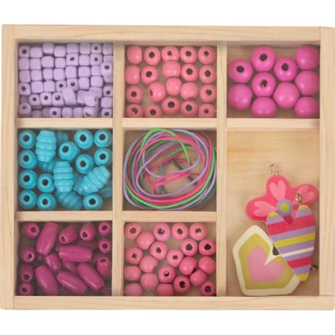 Coffret De Perles En Bois Enfiler Douceur Printani Re Mes Jouets En Bois