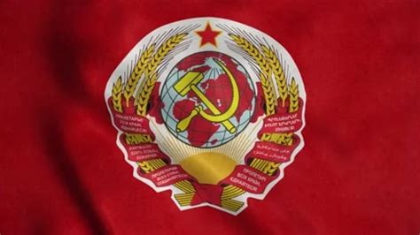 Flag of the Soviet Union or USSR flag bl... | Stock Video | Pond5