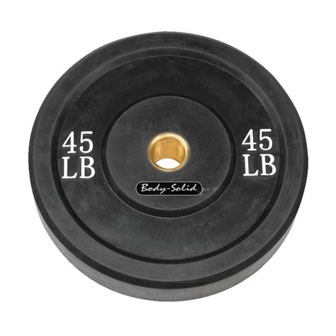 Body-Solid 45 lb. Bumper Plate (Black)