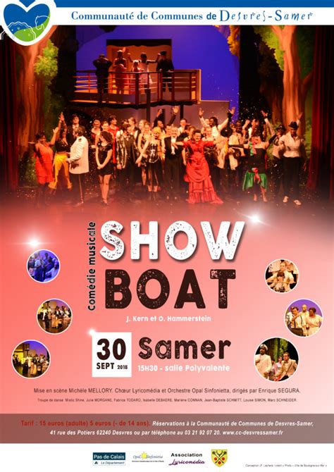 Affiche Show Boat Communaut De Communes De Desvres Samer