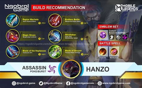 Build Hanzo Tersakit 2022 Mobile Legends - Ngobrol Games