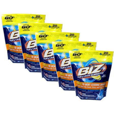 Biz Liquid Boosters Stain And Odor Eliminator 20 Loads Pack Of 5