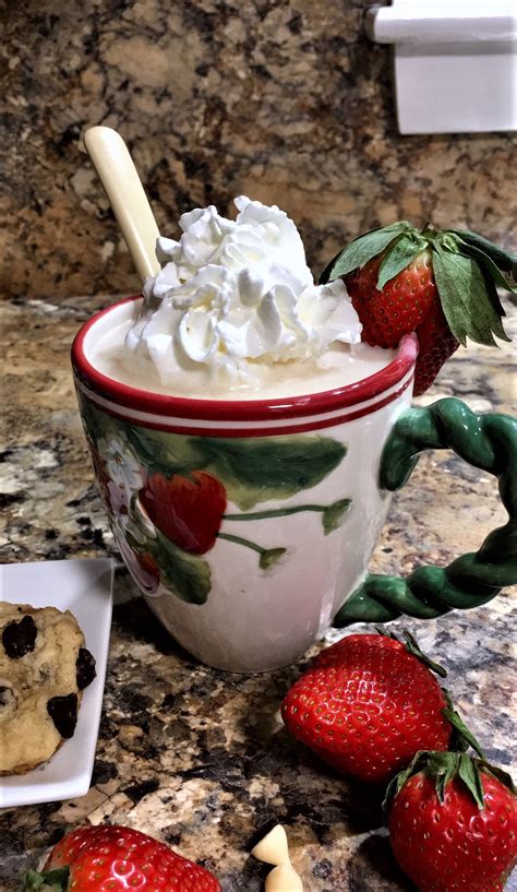 Strawberry White Hot Chocolate Cindys Recipes And Writings