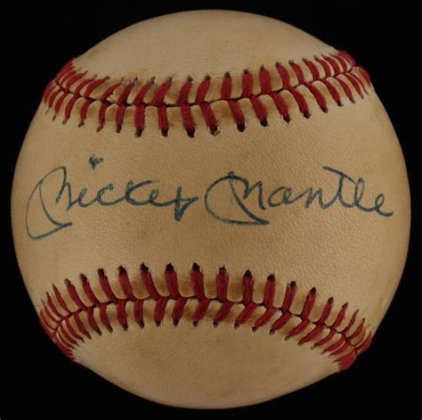 Mickey Mantle Autographed Baseball (JSA LOA)