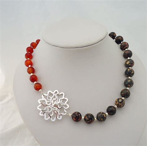 Carnelian and Jasper Necklace Handmade Carnelian and Jasper - Etsy