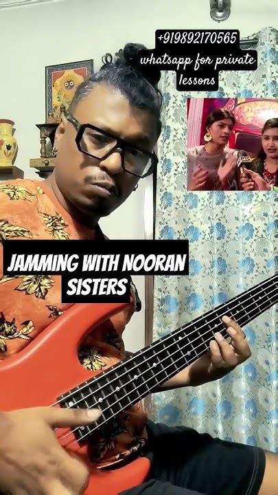 Distorted Bass Funk Jam With Nooran Sisters Akashdeep Gogoi Youtube