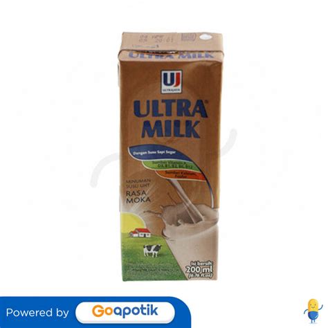 ULTRA SUSU UHT RASA MOKA 200 ML TETRAPAK Kegunaan Efek Samping