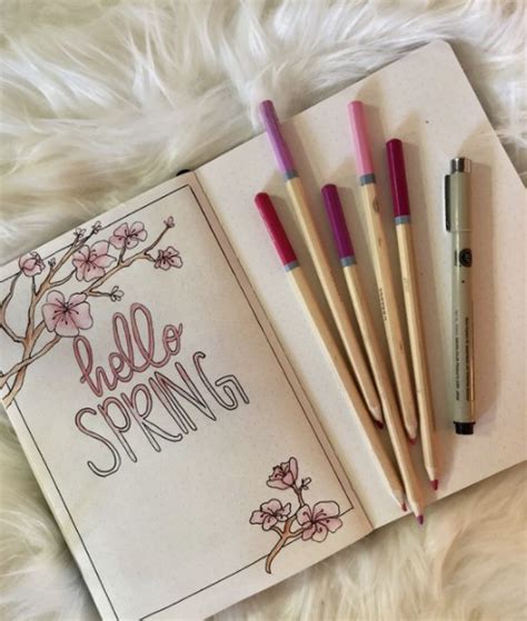 Spring Bullet Journal - Wellella - A Blog About Bullet Journaling