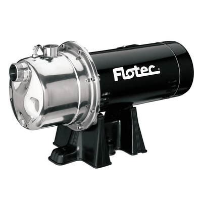 Flotec Hp Shallow Well Stainless Steel Jet Pump Fp The Home Depot