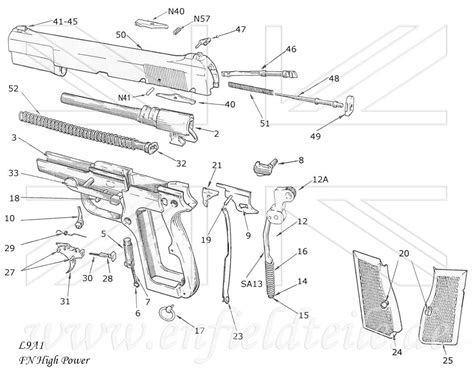 Exploring the Intricate Parts of a Browning Hi Power: A Comprehensive Diagram