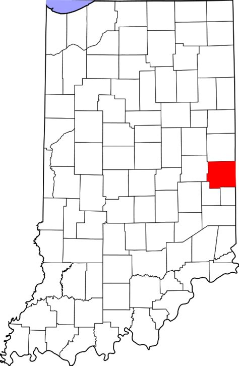 File:Map of Indiana highlighting Wayne County.svg - Wikimedia Commons