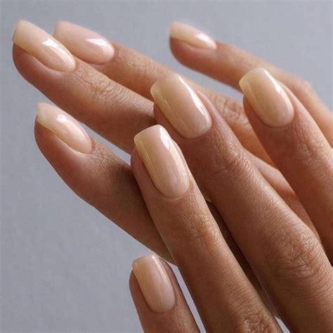 Amazon GLAMERMAID Nude Pink Press On Nails Medium Square Pure