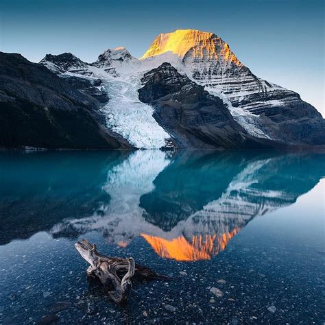 Mount Robson Provincial Park BC Mount Robson And Berg Lake British