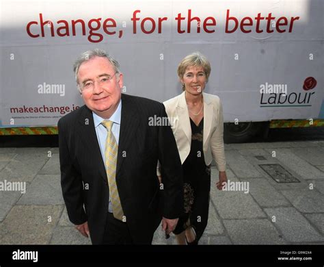 (Left to right) Labour leader Pat Rabbitte and deputy leader Liz ...