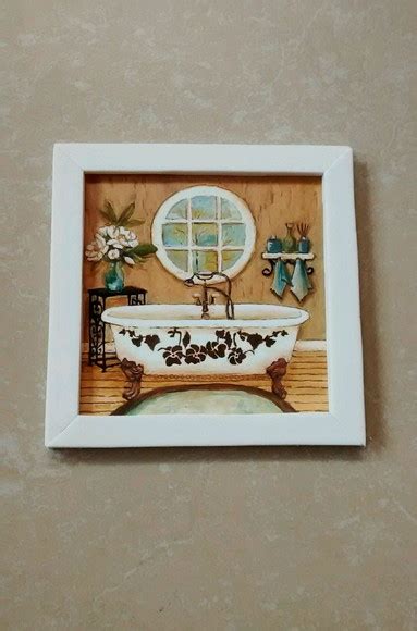 Quadro Decorativo Para Banheiro Ou Ambientes Elo7