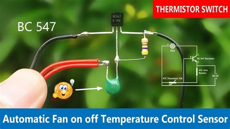 How To Make Temperature Sensor Switch Using Thermistor Youtube