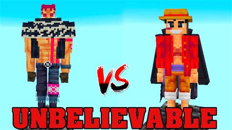 One Piece Minecraft Unbelievable Katakuri Vs Luffy Minecraft True