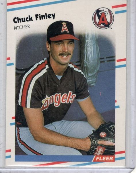 1988 Fleer 489 Chuck Finley For Sale Online Ebay