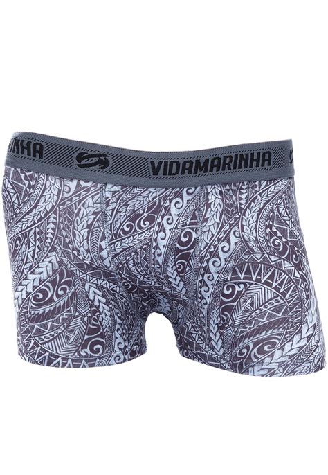 Cueca Vida Marinha Boxer Curta Sublimada