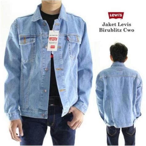 Jual Jaket Jeans Levis Pria Bioblitz Keren Premium Biru Telor Asin