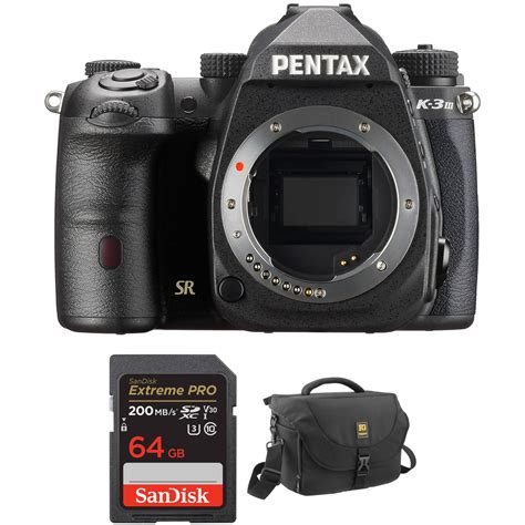 Pentax K Mark Iii Dslr Camera Body With Accessories Kit