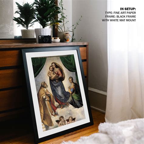 The Sistine Madonna Painting & Wall Art Print by Raphael - Dessine Art