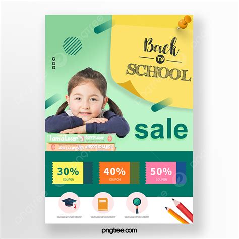 Gambar Poster Promosi Kembali Ke Sekolah Sederhana Templat Untuk Unduh Gratis Di Pngtree