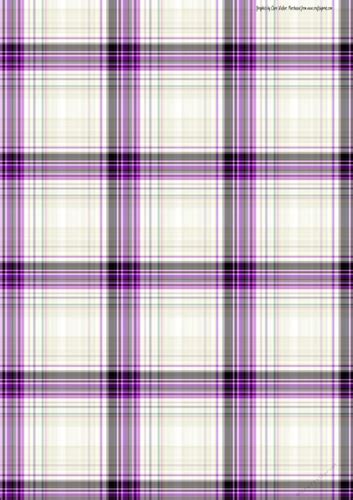 Purple Tartan Background A4 Multi Directional Plaid Patterned Backing