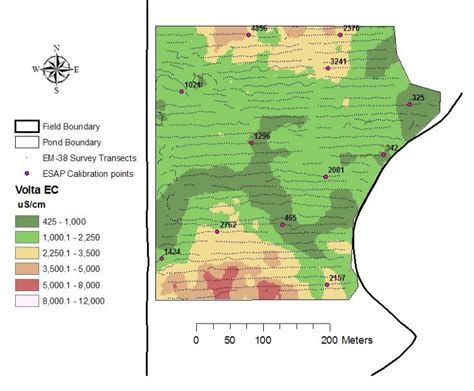 Volta Calibrated Ec Maps Of Surface Bulk Soil Salinity