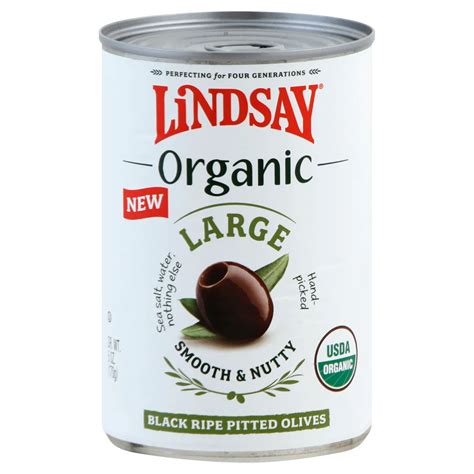 Lindsay Organic Large Black Ripe Pitted Olives Shop Vegetables At H E B